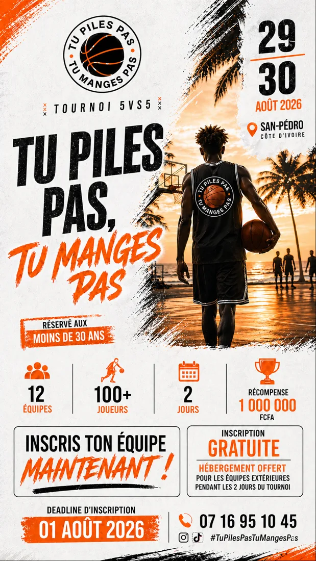 Affiche Tu Piles Pas, Tu Manges Pas 2026